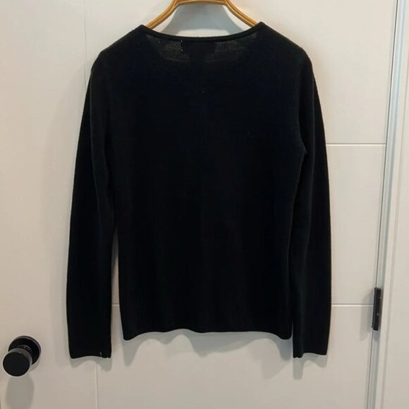 🚩 Karen Scott black button up sweater size small - Picture 8 of 8